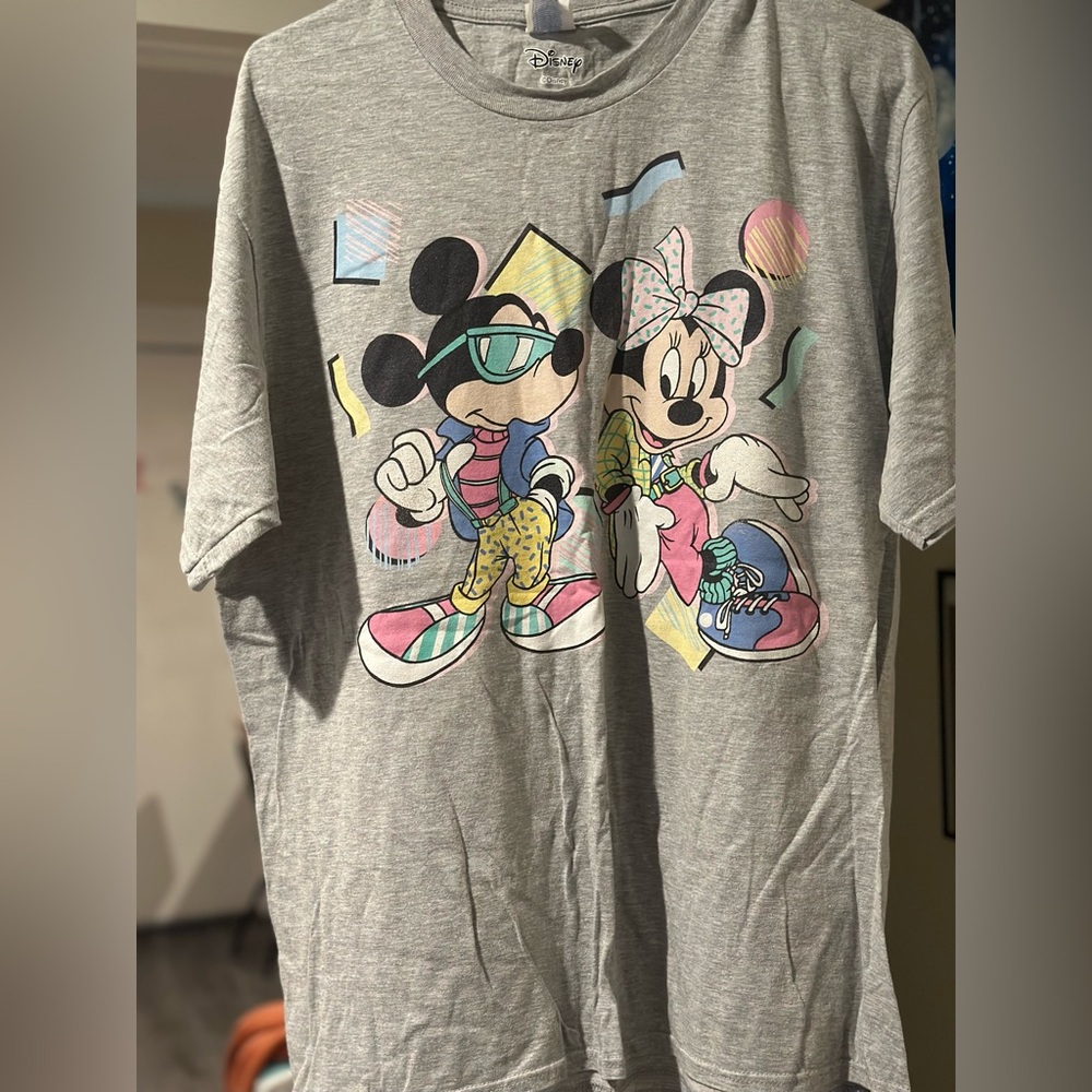 80s style  Mickey and Minnie tee